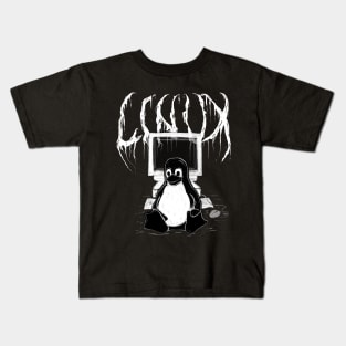 Metal Tux Kids T-Shirt